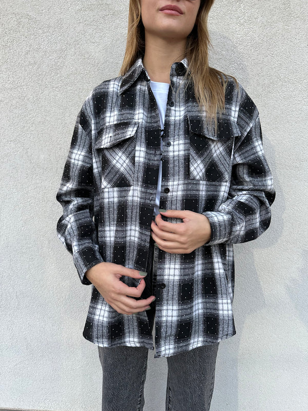 Camicia check borchiette - ANNAROCK