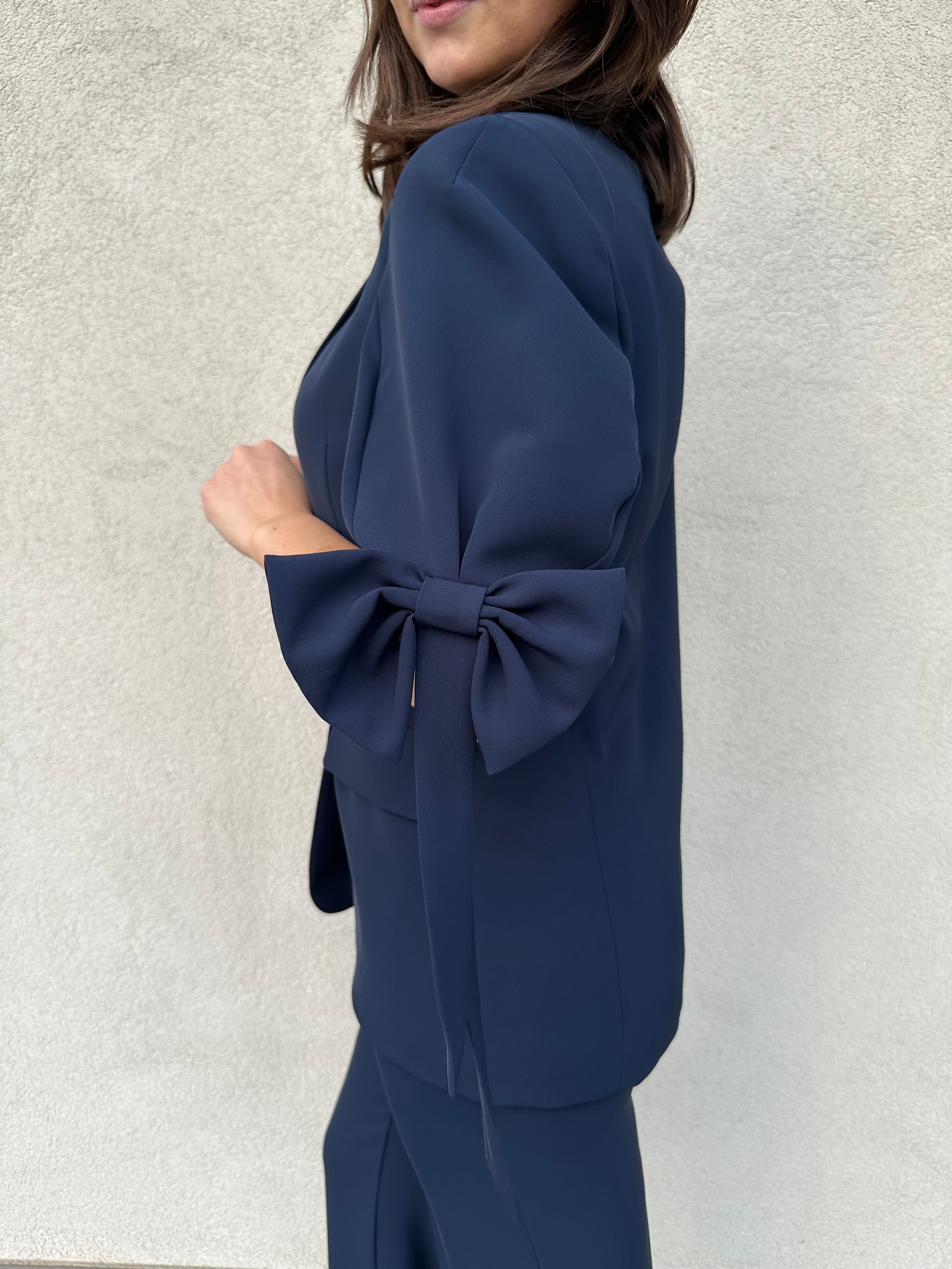 Giacca fiocchi BLU - VICOLO
