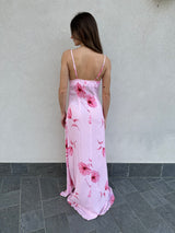 Abito lungo Kelly lotus rosa - MAR DE MARGARITAS