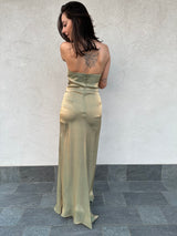 Abito ROSABELL verde - SILENCE LIMITED