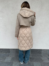 Cappotto mix piumino BEIGE - VICOLO