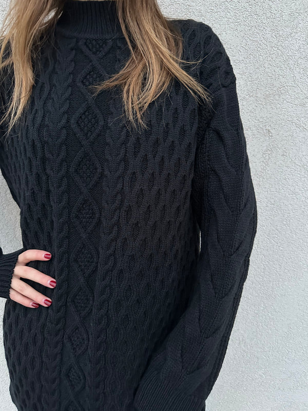 Maxi abito trecce NERO - PATRIZIA PEPE