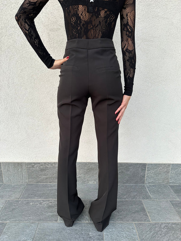 Pantalone zampetta NERO - SILENCE LIMITED