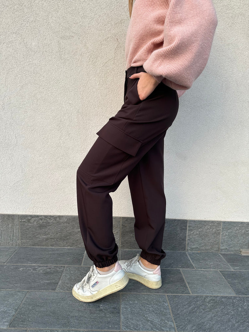 Pantalone cargo CIOCCOLATO - VICOLO