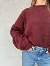 Maglioncino baloon BORDEAUX - VICOLO