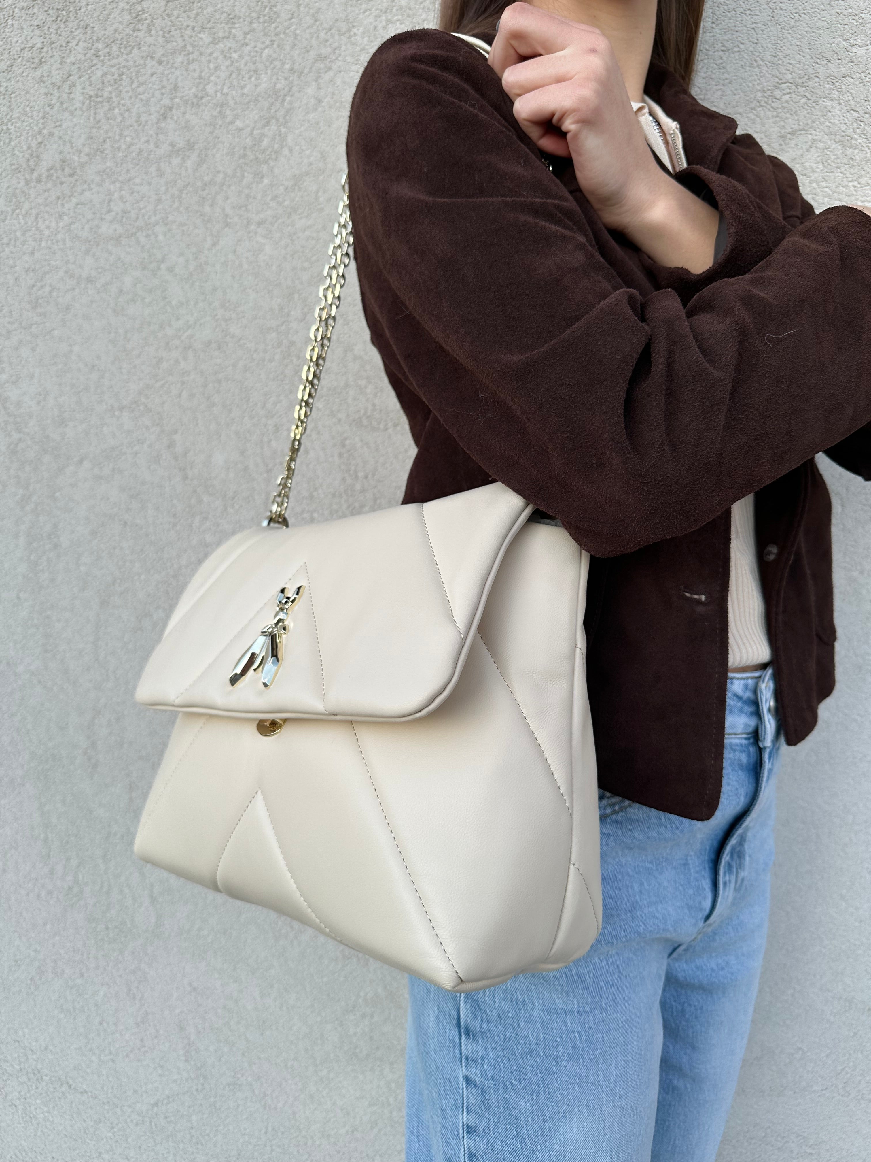 Borsa FLY quilted maxi PANNA - PATRIZIA PEPE
