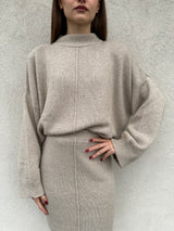Maglione con spalline BEIGE - VICOLO