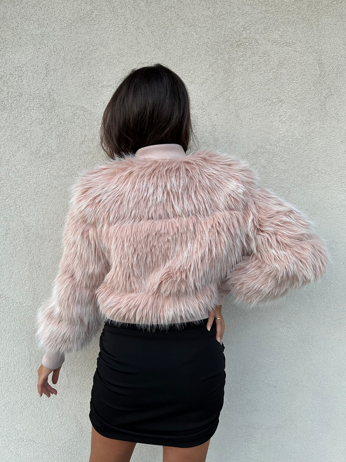 Ecopelliccia bomber ROSA - PATRIZIA PEPE