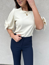 Maglia fiocchi PANNA - VICOLO