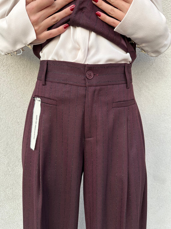 Pantalone gessato lurex - MAR DE MARGARITAS