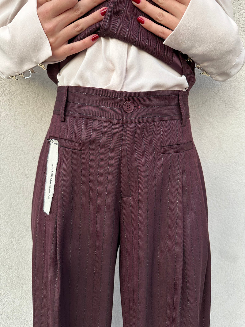 Pantalone gessato lurex - MAR DE MARGARITAS