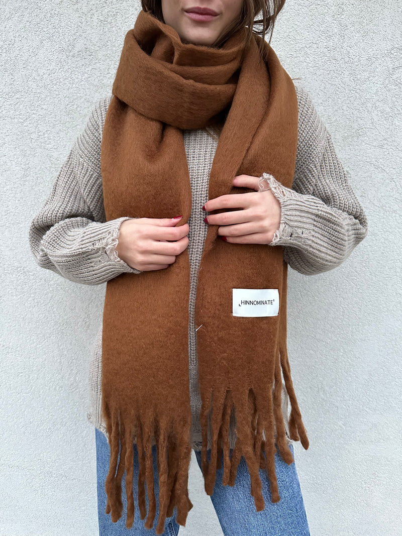 Maxi sciarpa COGNAC - HINNOMINATE