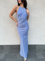 Abito KEIRA azzurro polvere - SILENCE LIMITED