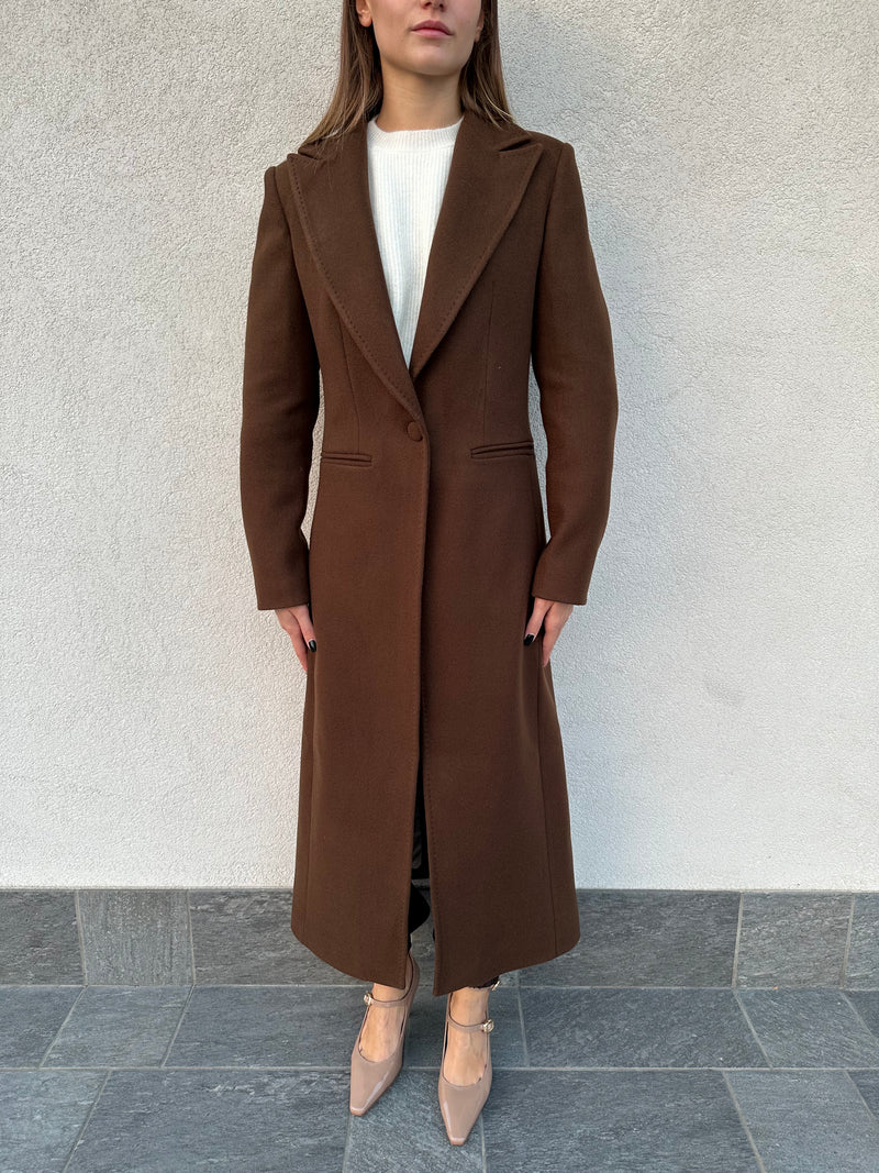 Cappotto monopetto MORO - SILENCE LIMITED