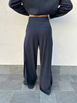 Pantalone gessato blu navy - VICOLO