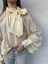 Camicia fiocco GIALLO VANIGLIA - VICOLO