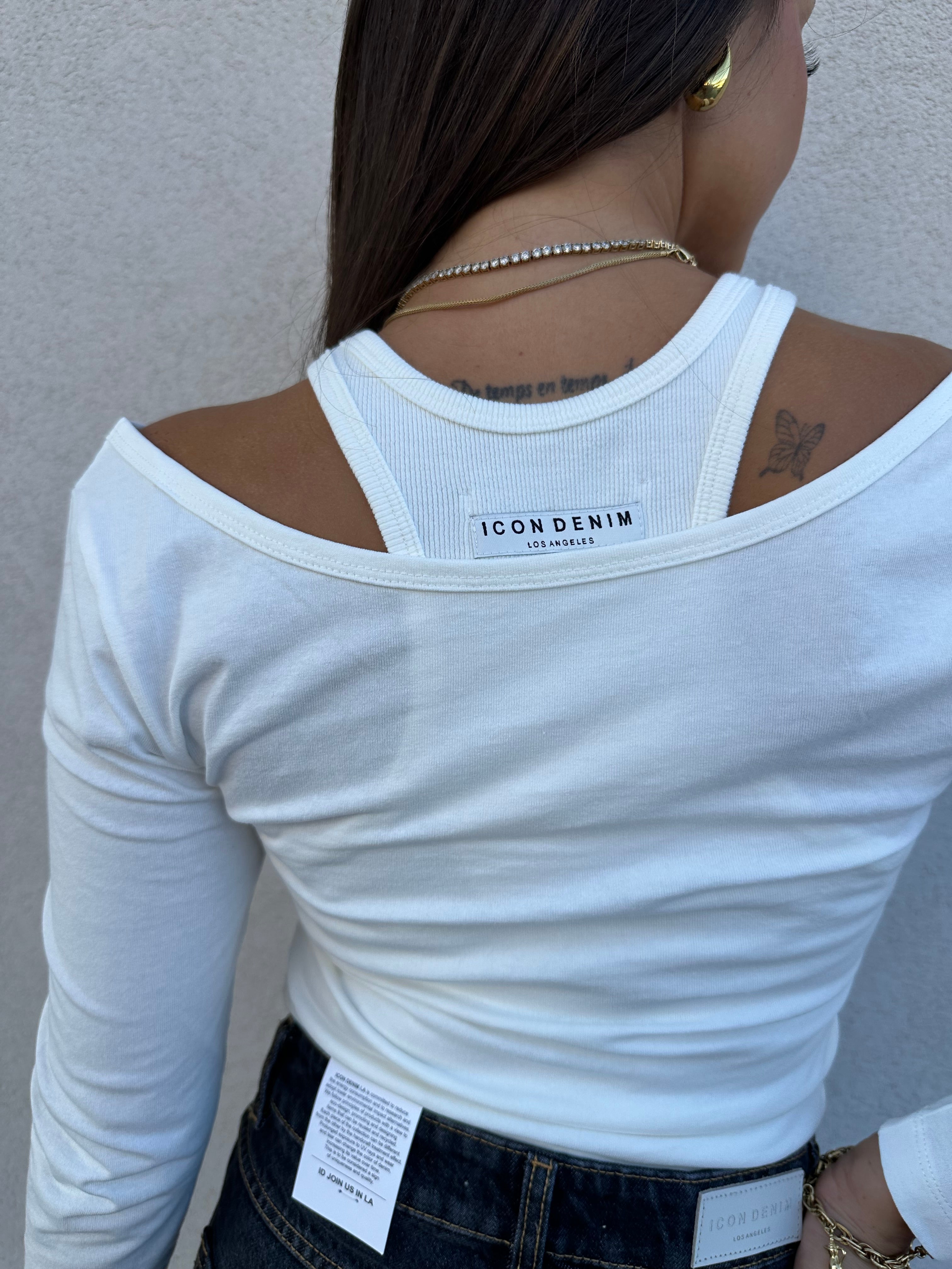 Maglia double BIANCA - ICON DENIM
