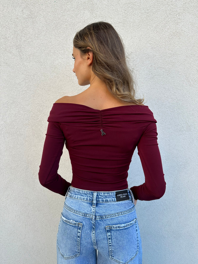 Maglia torchon BORDEAUX - PATRIZIA PEPE