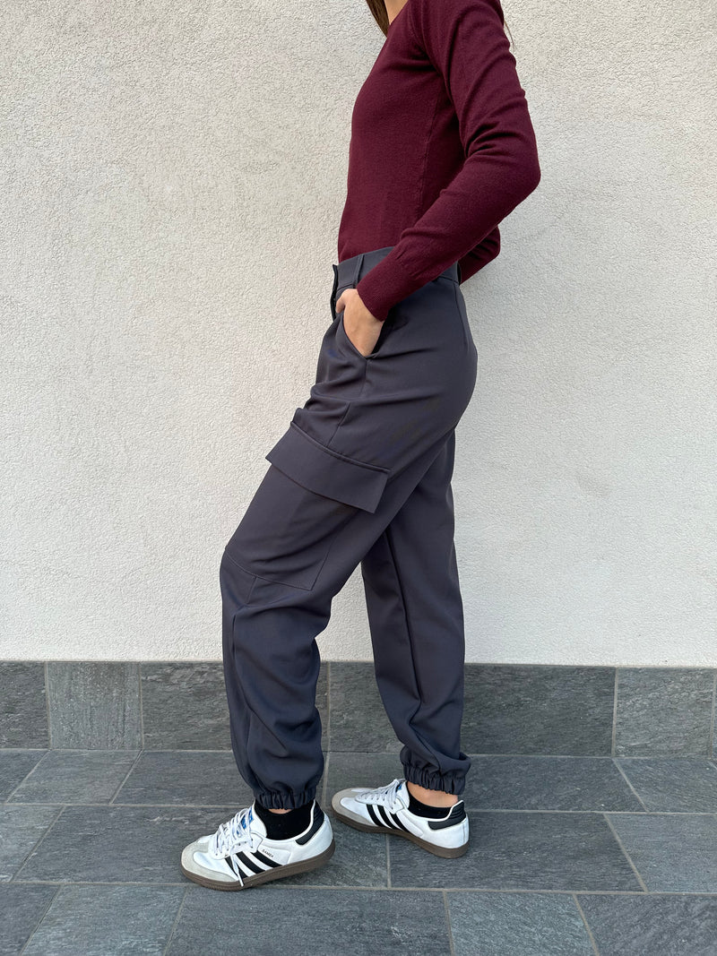 Pantalone cargo PIOMBO - VICOLO