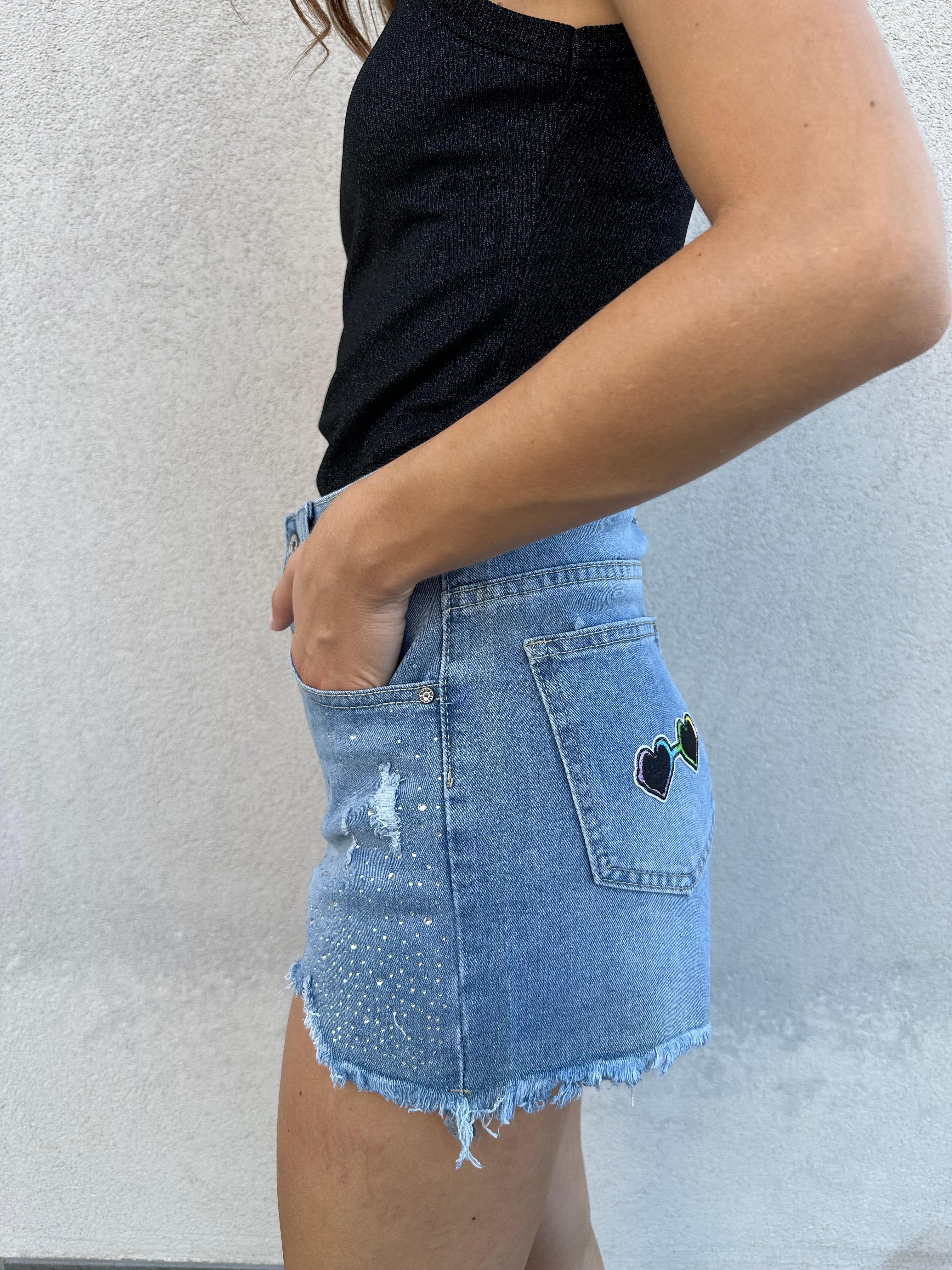 Pantaloncino strass - FRAME