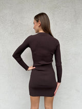 Abito spacchetto CIOCCOLATO - VICOLO