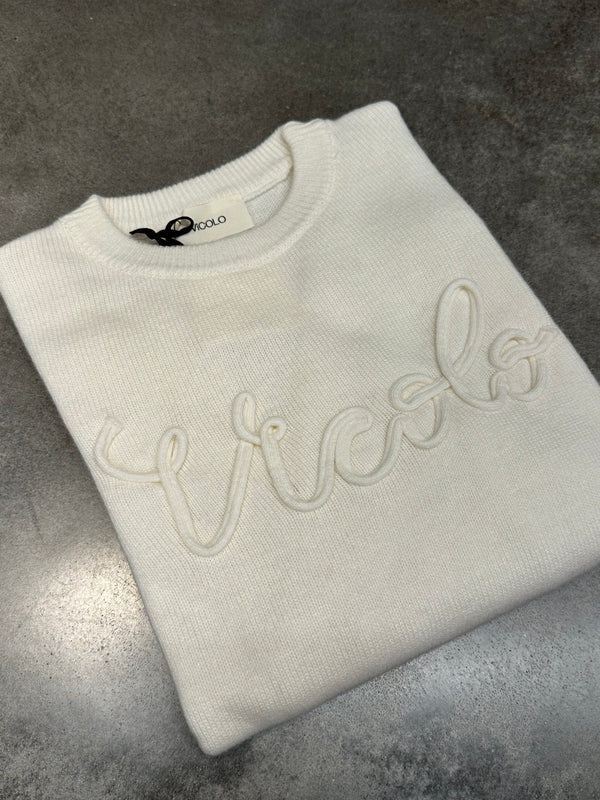 Maglioncino logo PANNA - VICOLO