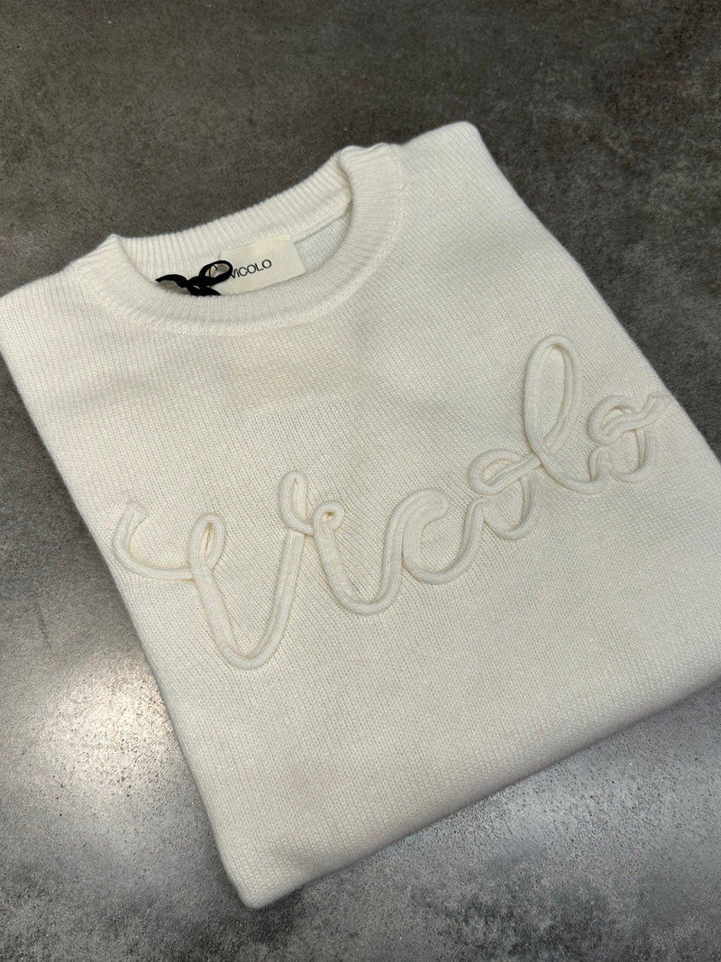 Maglioncino logo PANNA - VICOLO