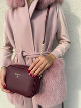 Camera bag con catena BURGUNDY - PATRIZIA PEPE