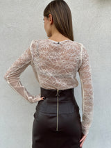 Maglia pizzo paillettes - PATRIZIA PEPE