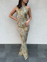 Abito KEIRA animalier sky - SILENCE LIMITED