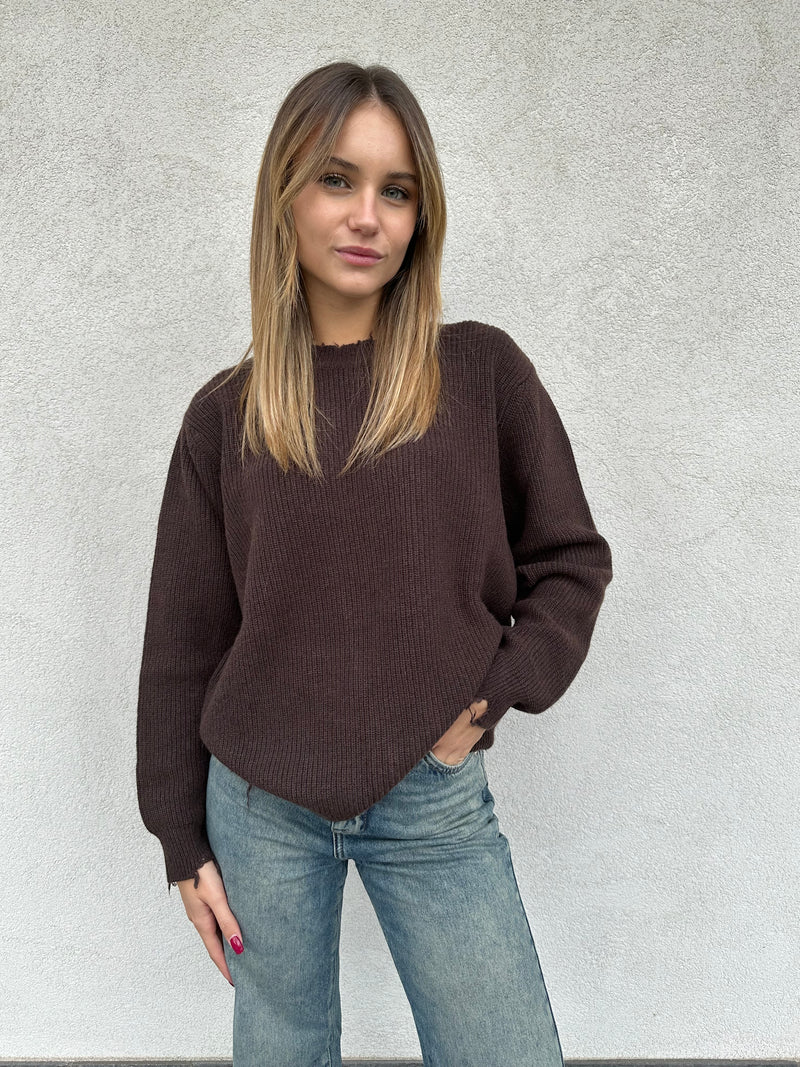 Maglione con rotture MORO - VICOLO