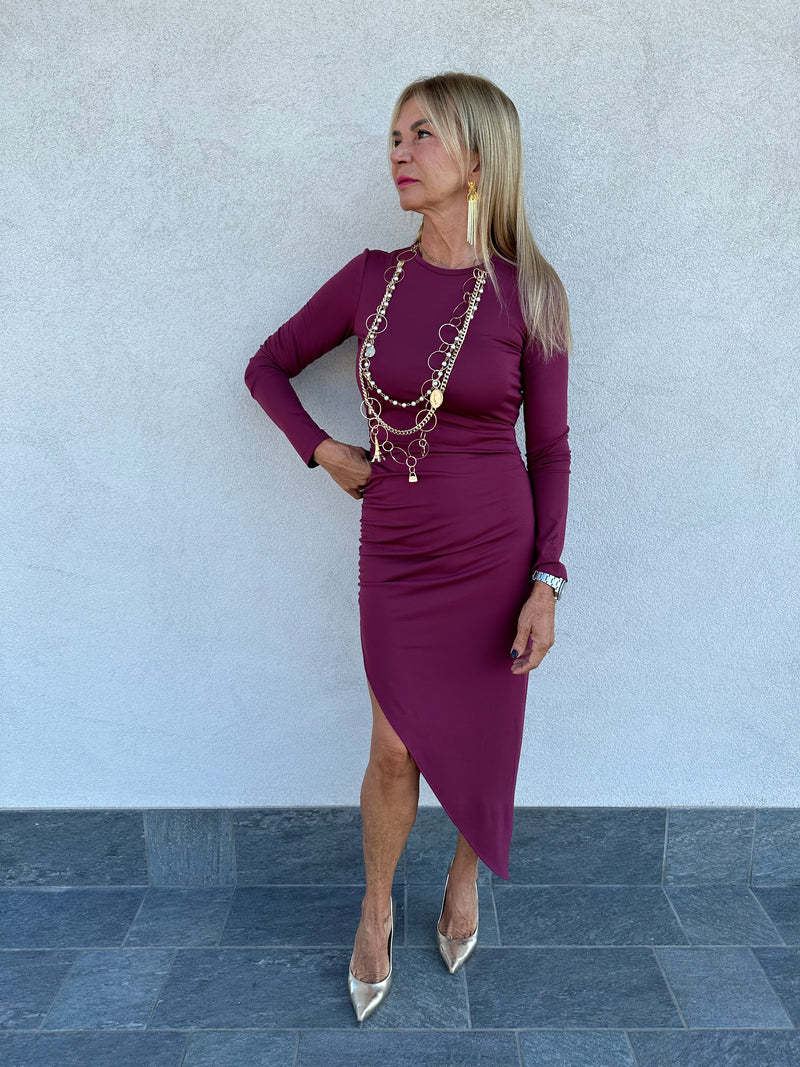 Abito CYNTHIA bordeaux - MAR DE MARGARITAS