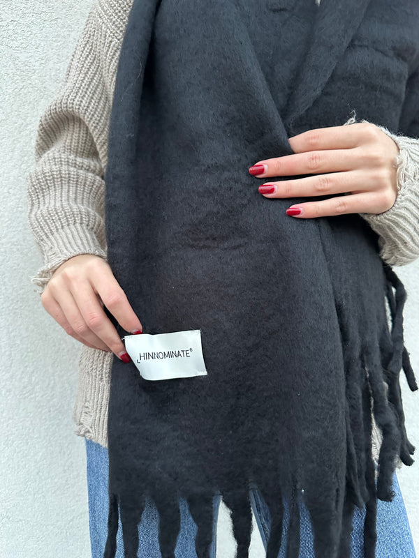 Maxi sciarpa NERA - HINNOMINATE