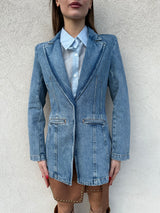 Giacca denim sciancrata - PATRIZIA PEPE