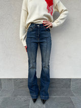 Jeans flare con riga - PATRIZIA PEPE