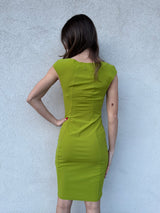Abito taglio laser PISTACCHIO - PATRIZIA PEPE