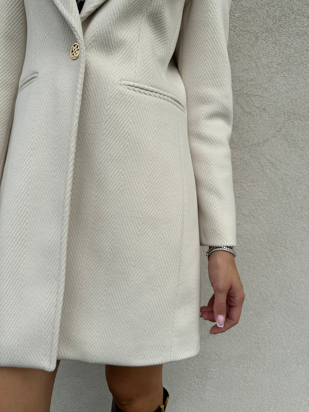 Cappotto corto PANNA - SILENCE LIMITED
