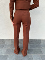 Pantalone zampetta CACAO - SILENCE LIMITED