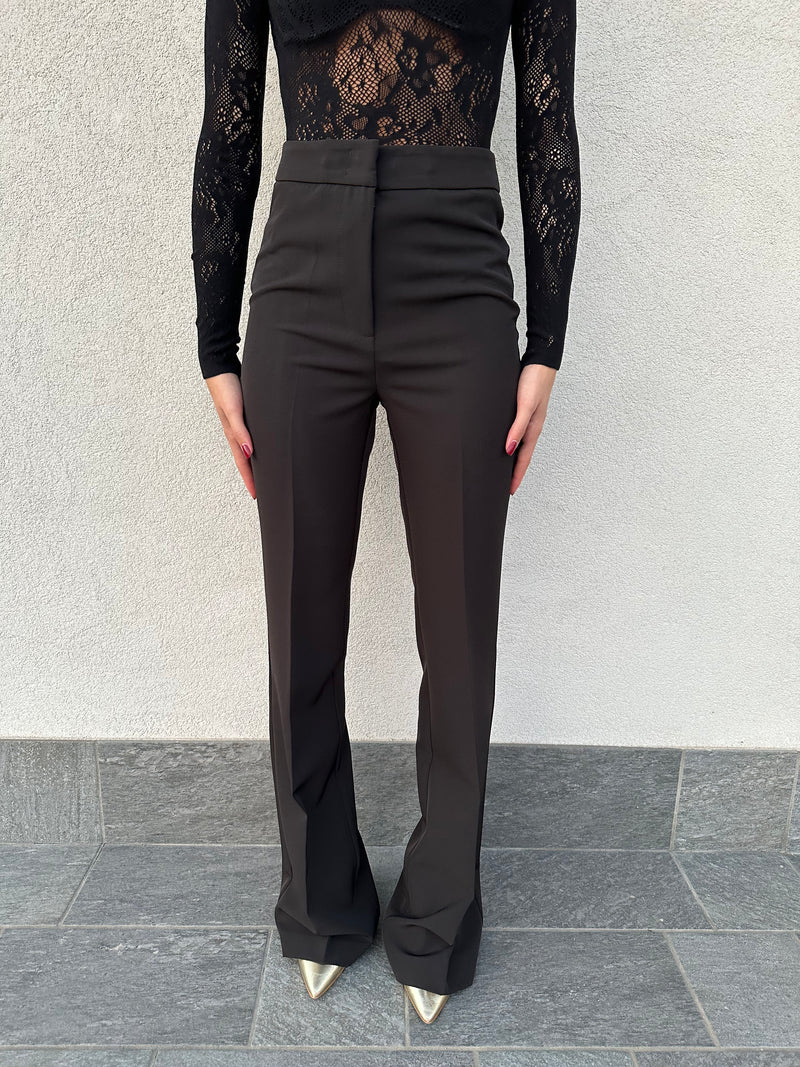Pantalone zampetta NERO - SILENCE LIMITED