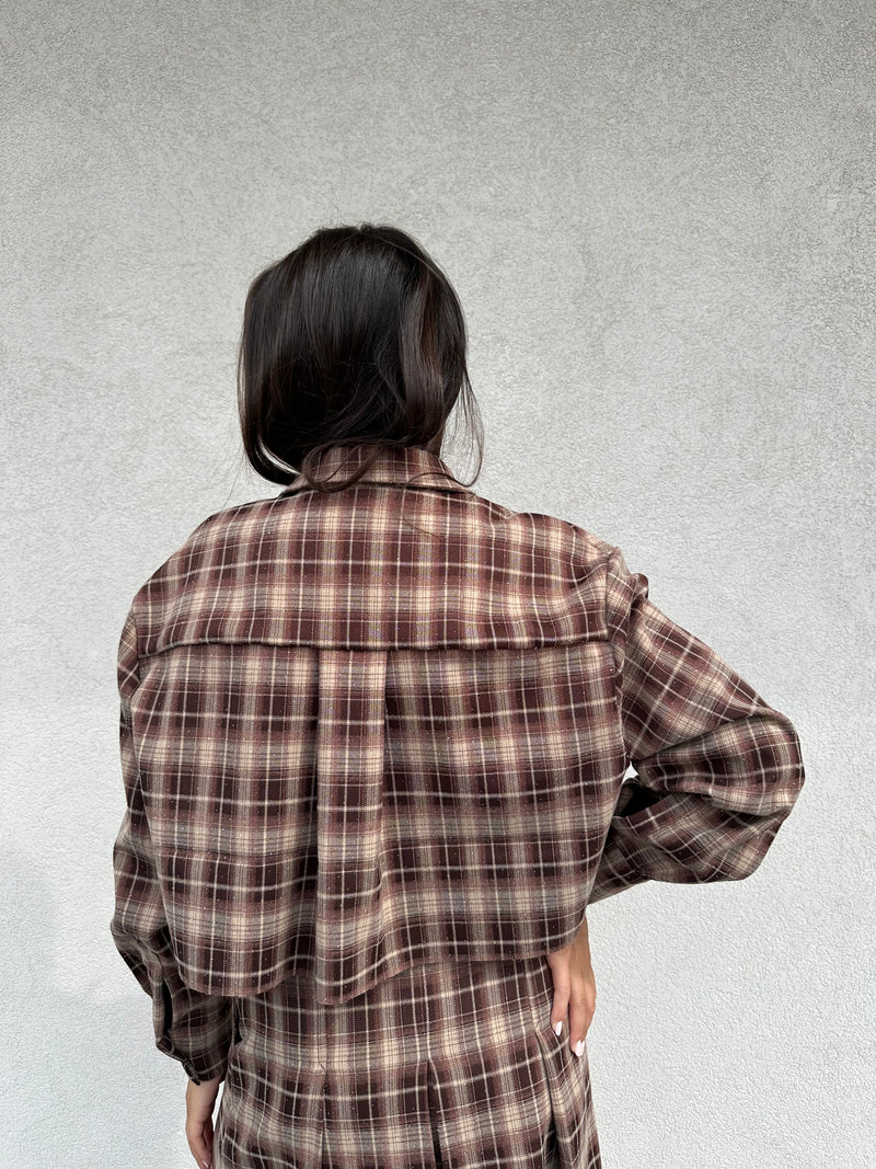 Camicia crop check - VICOLO