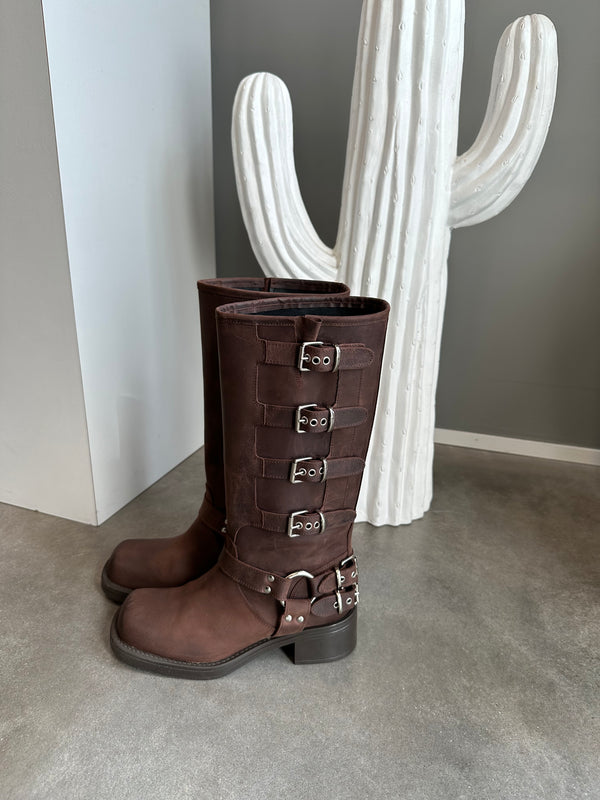 Stivale biker fibbie MORO - OVYÈ