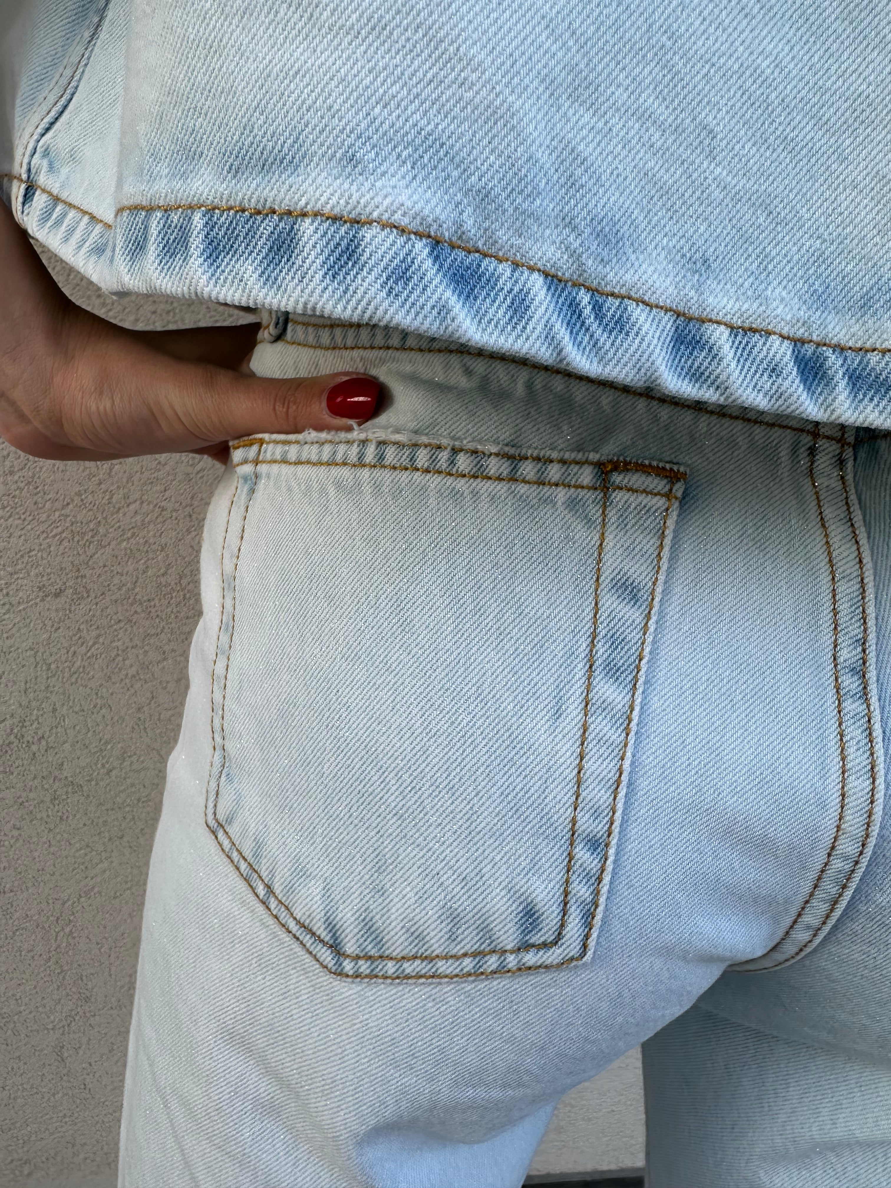 Jeans ZENO micro glitter - VICOLO
