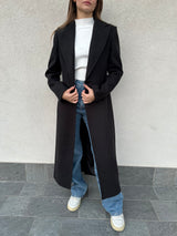 Cappotto monopetto NERO - SILENCE LIMITED