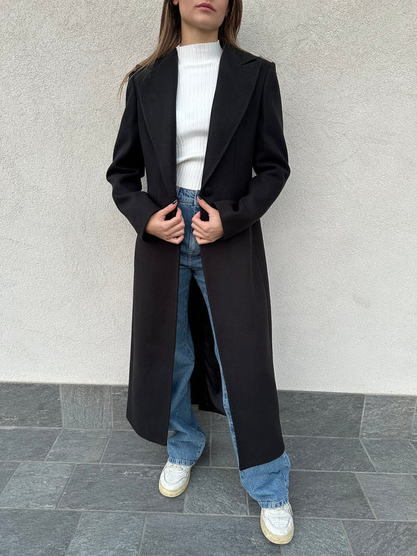 Cappotto monopetto NERO - SILENCE LIMITED