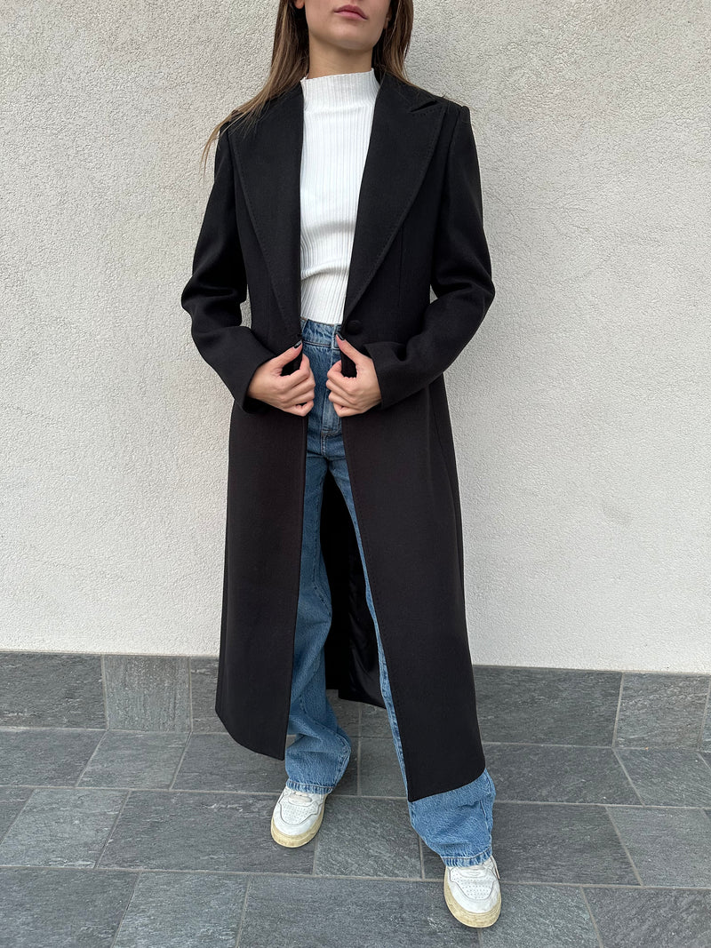 Cappotto monopetto NERO - SILENCE LIMITED