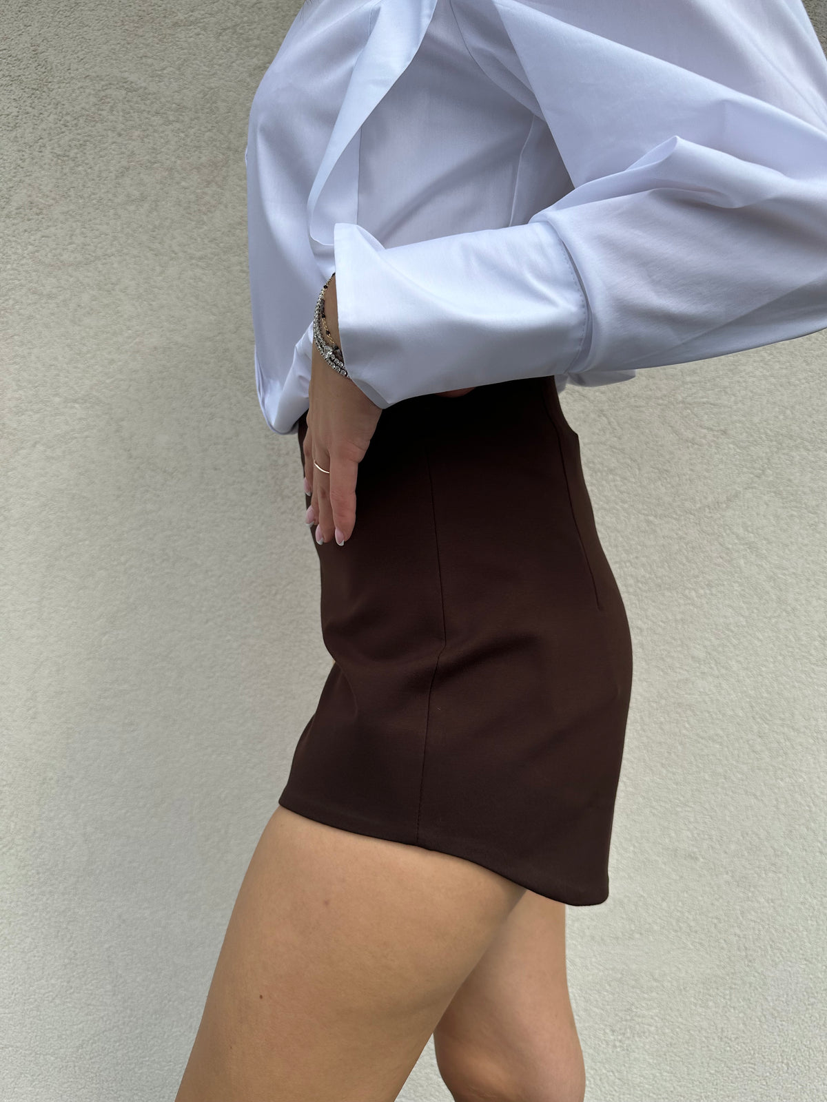 Shorts punto stoffa MORO - SILENCE LIMITED
