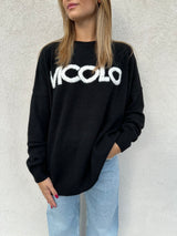 Maglione logo NERO - VICOLO