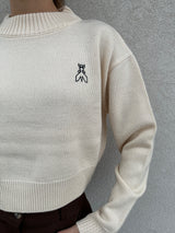 Maglione crop PANNA - PATRIZIA PEPE