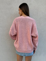 Cardigan cotone ROSA - VICOLO