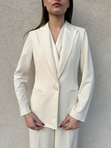 Giacca reverse raso avorio - VICOLO